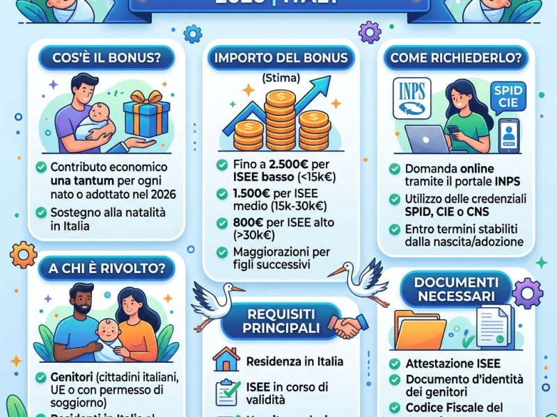 Le istruzioni per il Bonus nuovi nati&nbsp;2026