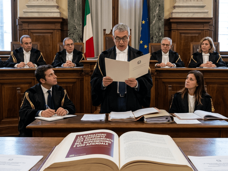 La Cassazione sul rapporto tra assorbimento del superminimo e uso&nbsp;aziendale