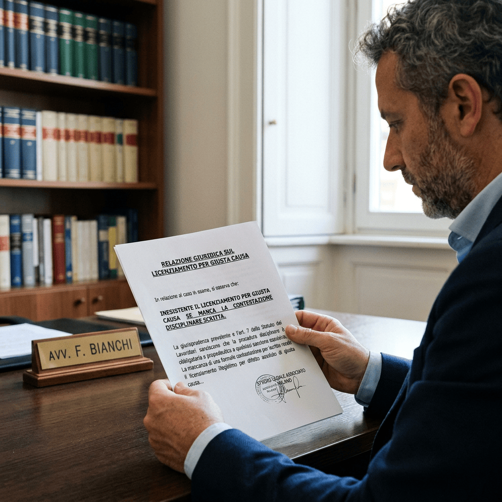 Inesistente il licenziamento per giusta causa se manca la contestazione disciplinare scritta